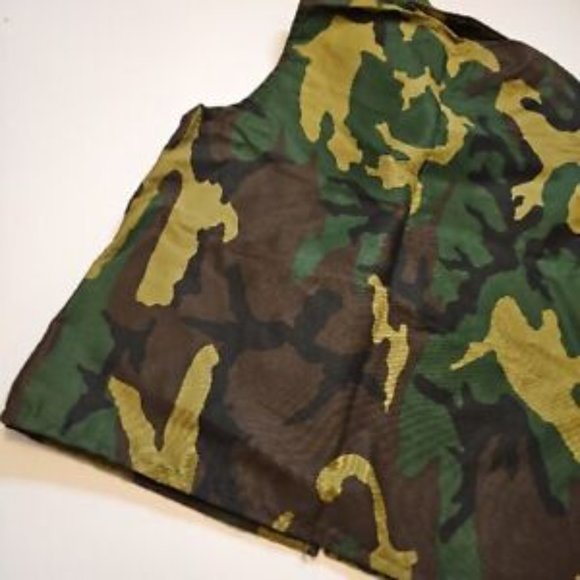 NWT Vintage Neet Camouflage Hunting Vest Men’s Camo Zip Made In USA Medium New - Picture 4 of 12